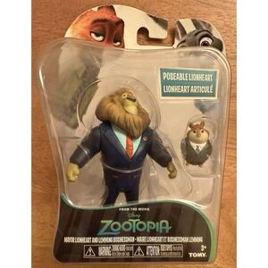 Zootopia Mayor Lionheart and Lemming Businessman Action‎ Figures Tomy